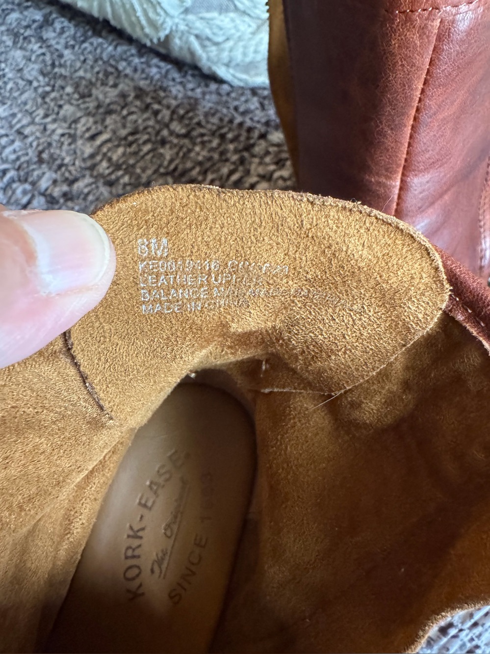 Gorgeous Kork-Ease Kalista Leather Zip Boots Tan Rum (Brown) Women’s 8M - Picture 6 of 7